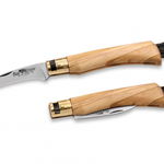 Briceag Old Bear Mushroom olive wood pentru ciuperci, lama 68 mm