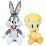 Set 2 jucarii din plus Bugs Bunny 18 cm si Tweety 16 cm (sitting), Play by Play