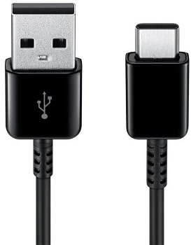 Cablu de Date USB-A to Type-C 2A, 480Mbps, 1.5m Samsung (EP-DG930IBEGWW) Negru (Blister Packing)