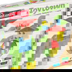 Joc Constructie Toytown 15 piese, Quercetti