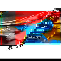 Televizor TCL QLED 32V4C, 80 cm, Smart Google TV, HD