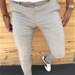 Pantaloni barbati eleganti gri ZR A1523 B -8, 