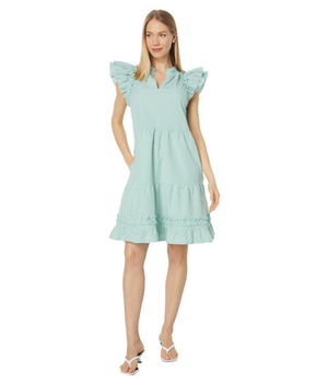 Imbracaminte Femei Vineyard Vines Tiered Ruffle Neck Dress StripeSea Swell, Vineyard Vines