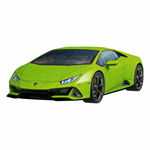 Puzzle 3D, Ravensburger, Lamborghini, 108 piese, 8 ani+, Verde, Ravensburger