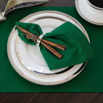 Servet de masa Bente, Bumbac, Verde inchis, 40x40 cm, FINK
