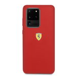 Husa Cover Ferrari SF Silicone pentru Samsung Galaxy S20 Ultra Rosu, Ferrari