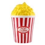 Jucarie Squishy Parfumata Popcorn Rosu-Alb, Squishy