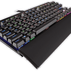 Tastatura mecanica gaming Corsair K65 Rapidfire, iluminare RGB, switch MX Speed, Negru Tastatura mecanica gaming Corsair K65 Rapidfire, iluminare RGB, switch MX Speed, Negru