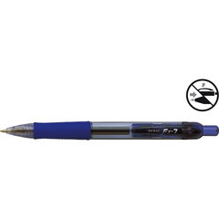 Pix cu gel PENAC FX-7, rubber grip, 0.7mm, corp transparent albastru - scriere albastra, Penac