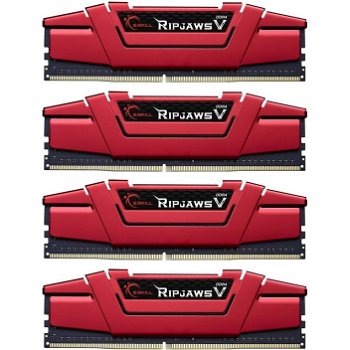 Memorie Ripjaws V Red 32GB (4x8GB) DDR4 2666MHz CL15 Quad Channel Kit, GSKILL