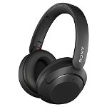 Casti Stero Sony WHXB910NB, Extra Bass, Noise cancelling, Wireless, Bluetooth, Autonomie 30 ore, Microfon (Negru)