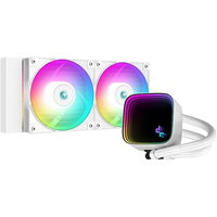 Deepcool Cooler CPU DeepCool LS520 SE WH, 2x vent. 120mm, 2250 rpm, alb, iluminare RGB, Alb, Deepcool