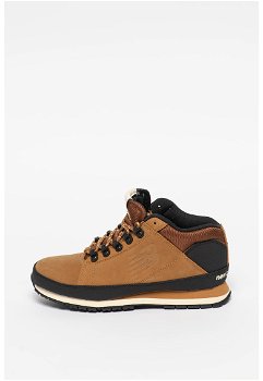New Balance, Pantofi sport din piele si material textil 754 Mid, Maro caramel, 12