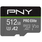 MicroSDXC Elite 512GB P-SDUX512U3100PRO-GE, PNY