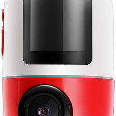 Camera video auto 70Mai Omni 360 Dash Cam X200, filmare 360⁰, 64GB, detectie AI miscare, GPS&ADAS, control vocal (Rosu), 70mai