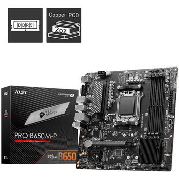 Placa de baza MSI MB AMD B650 SAM5 MATX/PRO B650M-P MSI, MSI