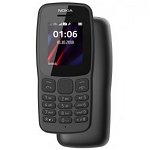 Telefon mobil Nokia 106 (2018), Dual-SIM, Negru, Nokia