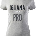 Tricou Iguana pentru femei Laren Gri deschis Melange/Litere s. S, Iguana