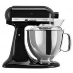 Mixer planetar Artisan Elegance KitchenAid 5KSM175PSEOB, 300 W, 4,8 l, Direct drive, 10 viteze, Onyx Black, KitchenAid