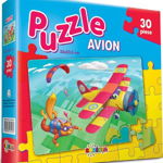 Puzzle 30 piese Avion, Carton
