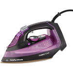 Fier de calcat TurboSteam 0.38L 2800W Black Purple, Morphy Richards