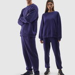 Hanorac de trening fără fermoar și glugă unisex - bleumarin, 4F Sportswear