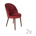 Set 2 scaune Dutchbone Barbara, roșu