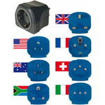 Set Adaptor pentru priza Brennenstuhl 7 in1, universal peste 150 de tari 1508160 / 4007123610235, Brennenstuhl