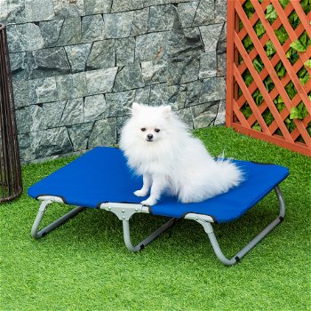 PawHut Saltea Pliabilă Confortabilă pentru Câini, Ușor de Transportat, Albastru, 71x58x18cm | Aosom Romania, PawHut