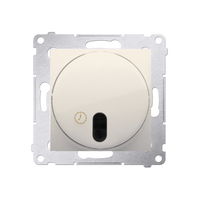 Intrerupator cu releu si temporizare, domeniu de reglare 30 sec -99min necesita instalatie 3 fire, crem, Simon