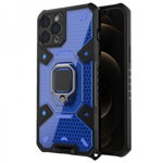 Husa telefon pentru iPhone 12 Pro, Honeycomb Armor, Techsuit, albastru