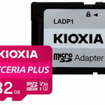 Micro SDHC Exceria Plus 32GB UHS-I U3 Clasa 10 + Adaptor SD, Kioxia