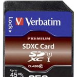 Card de memorie Verbatim Premium MicroSDXC, 256GB, UHS-I U1, Clasa 10, V10, Verbatim