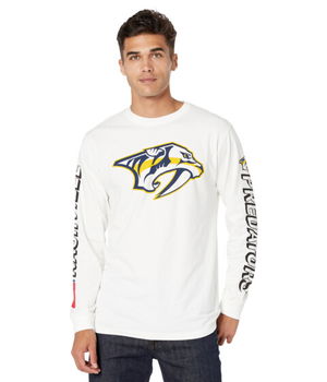 Imbracaminte Barbati Red Jacket Maverick Long Sleeve Tee Nashville Predators White, Red Jacket