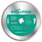 Disc pentru fierastrau circular, taiere aluminiu Evolution EVO80TBLADE14-0514, Ø355 x 25.4 mm, 80 dinti