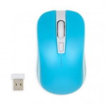 Mouse IBOX LORIINI IMOF008WBL, Optic, fara fir, USB, 1600 DPi, 3 butoane, Albastru, iBOX