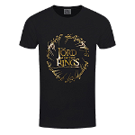 Tricou Lord Of The Rings - Gold Foil Logo, Lord of the Rings