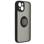 Husa pentru iPhone 13 Mini, Accesorio Glinth cu inel suport stand magnetic, Negru