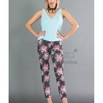 PANTALONI DAMA IMPRIMEU FLORAL