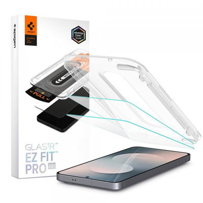 Folie de protectie Ecran Spigen GlastR EZ FIT Pro HD pentru Samsung Galaxy A57 5G, Sticla Securizata, Full Glue, Set 2 bucati, Spigen