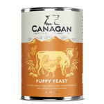 CANAGAN Puppy Feast, XS-XL, Pui și Vită, conservă hrană umedă fără cereale câini junior, (în supă), 400g, Canagan