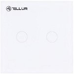 Intrerupator dublu electric Tellur TLL331051, Wirelles, 1800W, 10A (Alb)