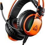 Casti Gaming Canyon Corax Black/Orange