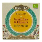 Ceai premium Hari Tea - Forget me Not - ceai verde si flori 10 saculeti, bio, 20 g