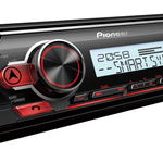 Radio auto, Pioneer, MVH-MS410BT, Bluetooth, AUX, USB, Negru