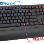 Tastatura gaming cu fir Esperanza Vegas, USB, iluminare led, 10mA, 5V/0,25V, negru/multicolor, Esperanza