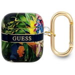 GUA2HHFLB Husa AirPods albastru/albastru Colecția curea cu flori, Guess