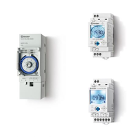 Ceas programabil (programator) - 1 contact, 16 A, Standard, 24 V, Saptamanal, 35.8 mm latime, C.A. (50/60 Hz)/C.C.,, Finder