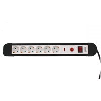 Prelungitor WELL cu protectie, 6 prize, 5 m, intrerupator, cablu 3 x 1.5mm