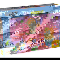 Puzzle de colorat - Bluey si ora de povesti (24 piese), Lisciani